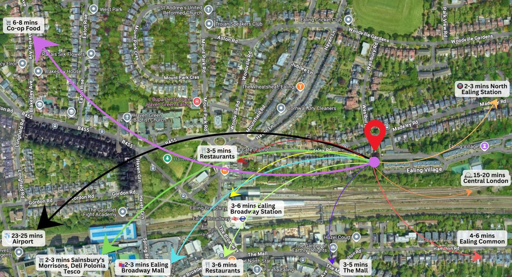 Ealing Broadway Great Stay 7-Minute Walk From The Underground ภายนอก รูปภาพ